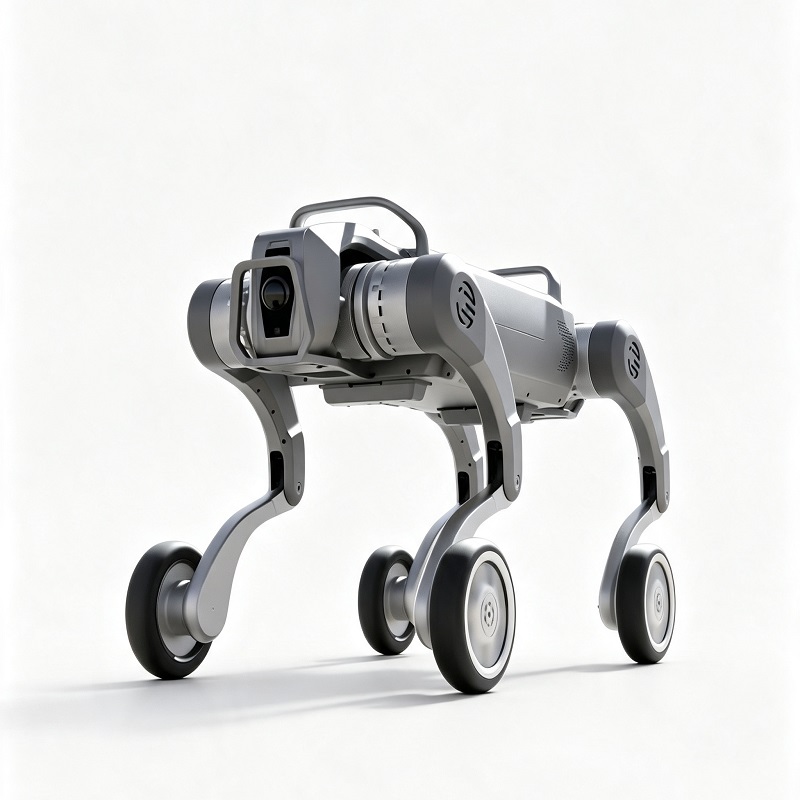 Mbwa wa Roboti Yenye Miguu Minne Yenye Magurudumu Yote