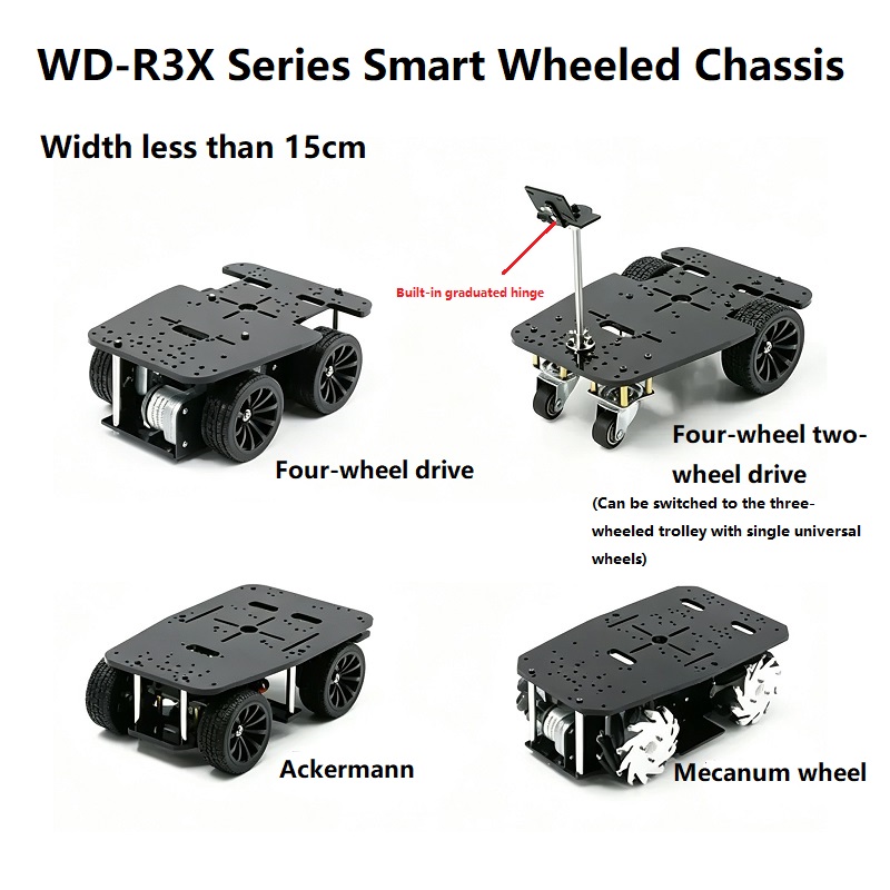 Chassis ya Roboti ya Magurudumu ya Elimu