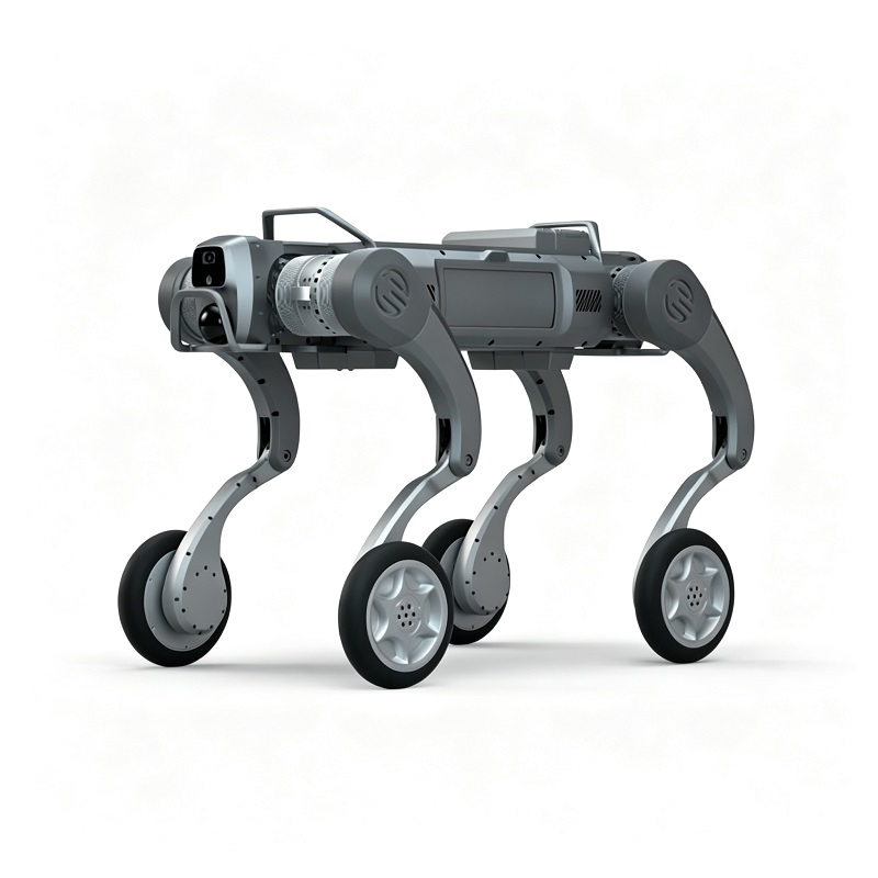 Chasi ya Roboti ya Gurudumu-Mguu Mseto, Mbwa wa Roboti Aliyepigwa Mara Nne