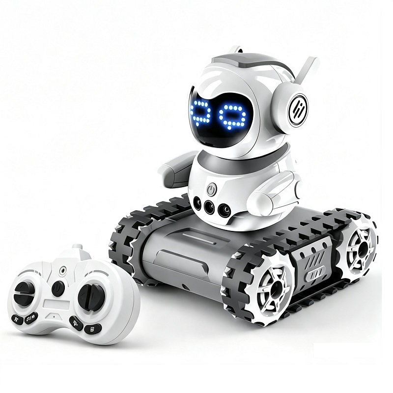 Toy ya Roboti ya Uingizaji wa Kidhibiti cha Mbali Inayofuatiliwa
