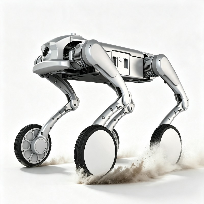 Roboti ya Magurudumu yenye Magurudumu Mrefu ya Ukaguzi wa Mbwa wa Roboti ya Ardhi Yote